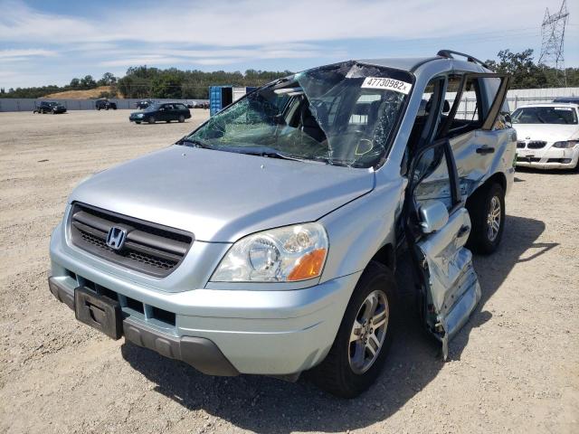 Photo 2 from auction – 2003 HONDA PILOT EXL with VIN 2HKYF18553H570655