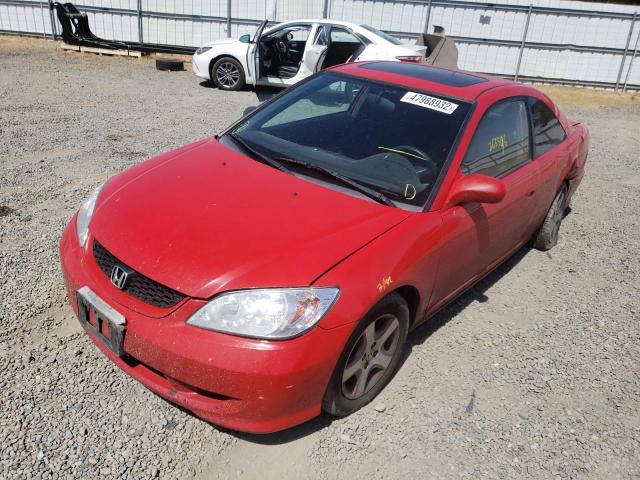 Photo 2 from auction – 2004 HONDA CIVIC EX with VIN 1HGEM21994L077989