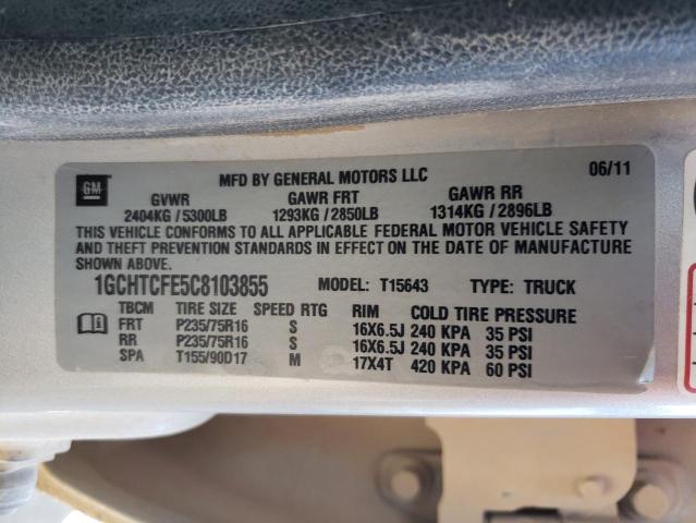 Photo 10 from auction – 2012 CHEVROLET COLORADO L with VIN 1GCHTCFE5C8103855