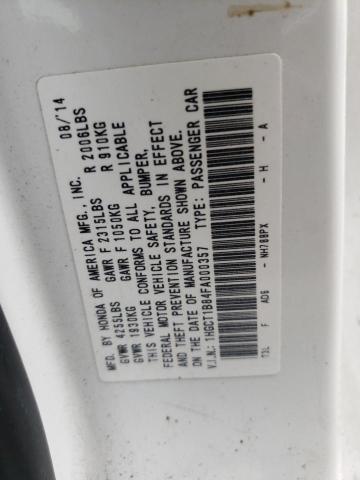Photo 10 from auction – 2015 HONDA ACCORD EXL with VIN 1HGCT1B84FA000357
