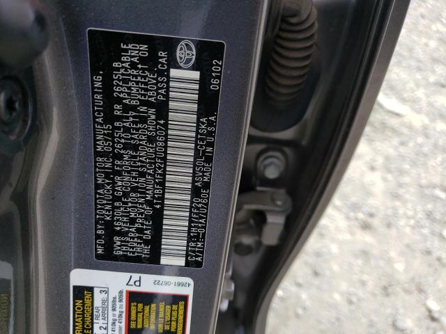 Photo 10 from auction – 2015 TOYOTA CAMRY LE with VIN 4T1BF1FK2FU086074