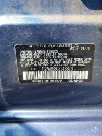 Photo 10 from auction – 2016 SUBARU IMPREZA PR with VIN JF1GPAB68G8248810