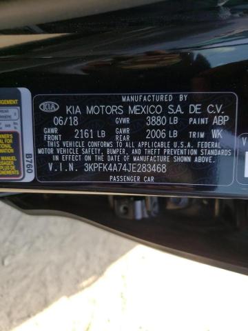 Photo 10 from auction – 2018 KIA FORTE LX with VIN 3KPFK4A74JE283468