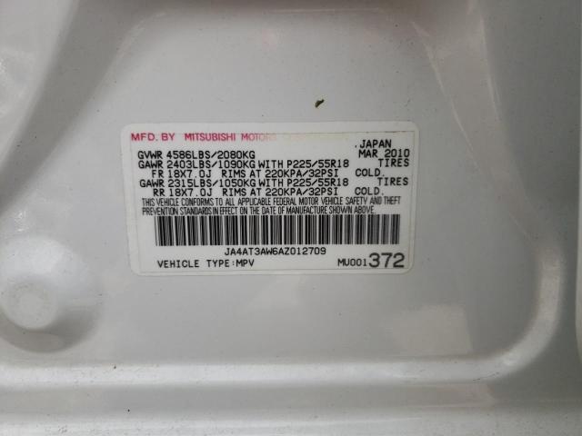 Photo 10 from auction – 2010 MITSUBISHI OUTLANDER with VIN JA4AT3AW6AZ012709