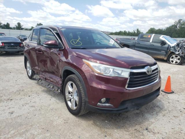 TOYOTA HIGHLANDER 2015 with VIN 5TDYKRFH5FS044838 - Photo from auction