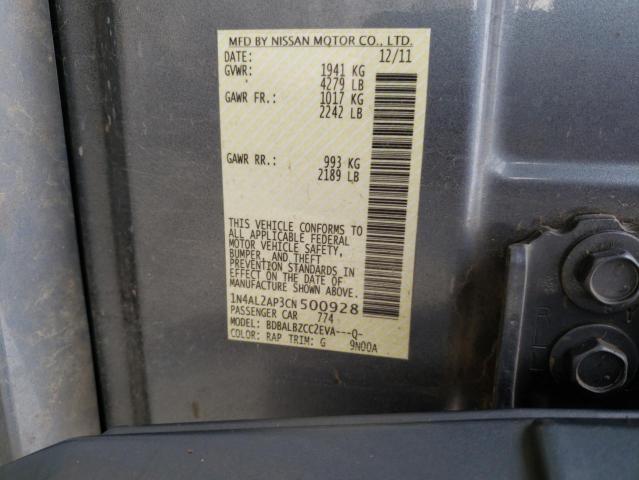 Photo 10 from auction – 2012 NISSAN ALTIMA BAS with VIN 1N4AL2AP3CN500928