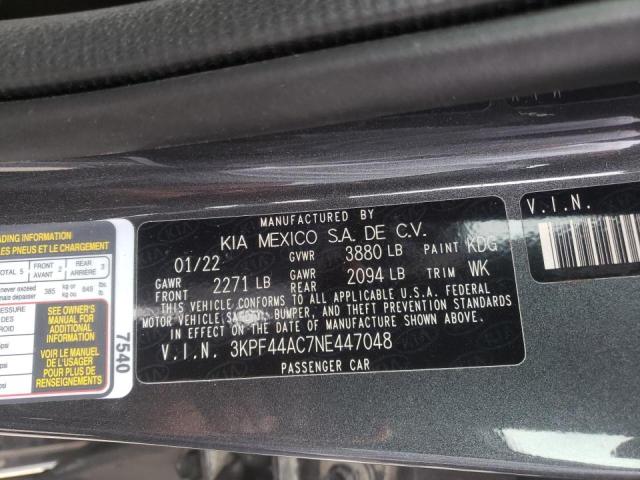 Photo 10 from auction – 2022 KIA FORTE GT with VIN 3KPF44AC7NE447048