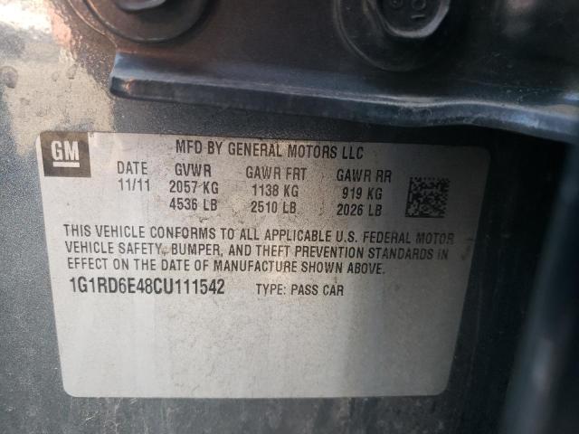 Photo 10 from auction – 2012 CHEVROLET VOLT with VIN 1G1RD6E48CU111542