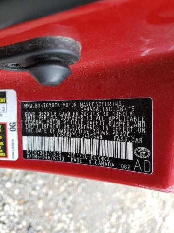 Photo 10 from auction – 2015 TOYOTA COROLLA L with VIN 2T1BURHE4FC445549