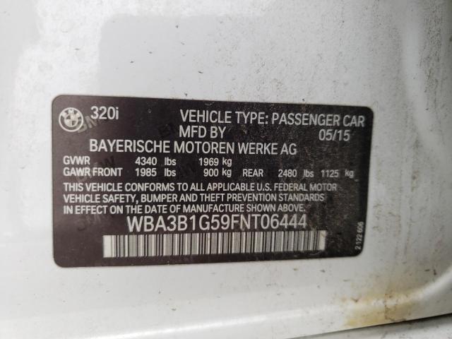 Photo 10 from auction – 2015 BMW 320 I with VIN WBA3B1G59FNT06444