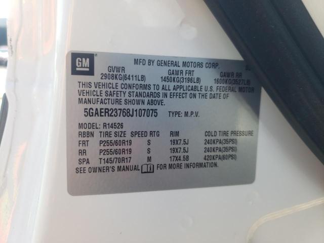 Photo 10 from auction – 2008 BUICK ENCLAVE CX with VIN 5GAER23768J107075
