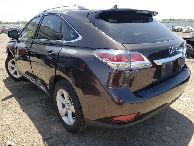 Photo 3 from auction – 2013 LEXUS RX 350 BAS with VIN 2T2BK1BA2DC160810