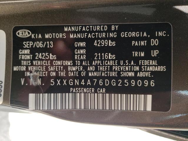 Photo 10 from auction – 2013 KIA OPTIMA EX with VIN 5XXGN4A76DG259096