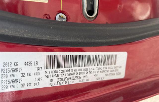 Photo 10 from auction – 2014 JEEP PATRIOT LA with VIN 1C4NJPFA7ED927833
