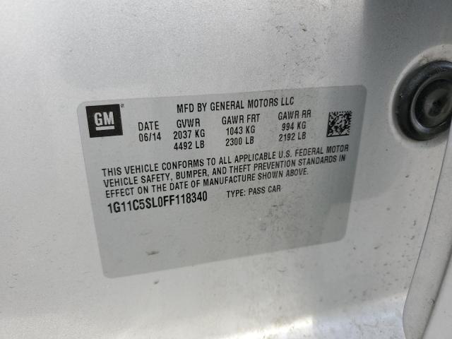 Photo 10 from auction – 2015 CHEVROLET MALIBU 1LT with VIN 1G11C5SL0FF118340