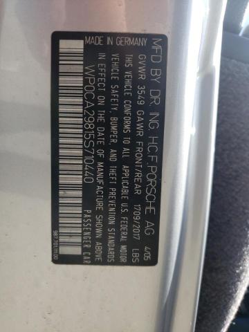 Photo 10 from auction – 2005 PORSCHE BOXSTER with VIN WP0CA29815S710440