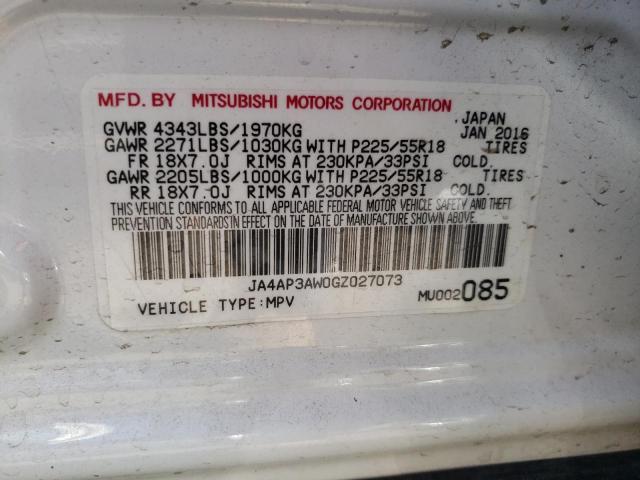 Photo 10 from auction – 2016 MITSUBISHI OUTLANDER with VIN JA4AP3AW0GZ027073