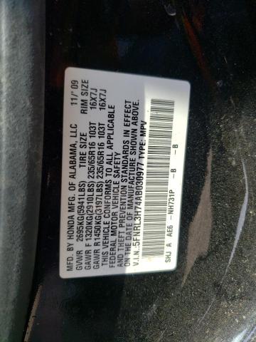 Photo 10 from auction – 2010 HONDA ODYSSEY EX with VIN 5FNRL3H74AB030977