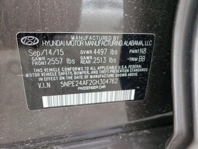 Photo 10 from auction – 2016 HYUNDAI SONATA SE with VIN 5NPE24AF2GH304762
