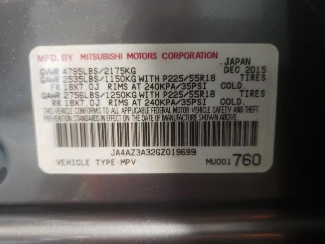 Photo 10 from auction – 2016 MITSUBISHI OUTLANDER with VIN JA4AZ3A32GZ019699
