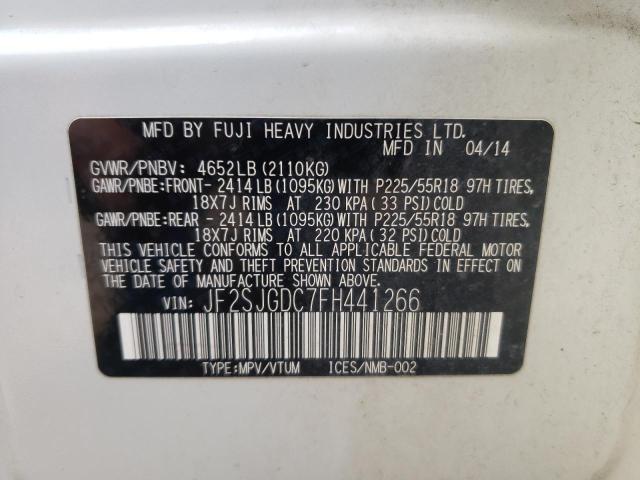 Photo 10 from auction – 2015 SUBARU FORESTER 2 with VIN JF2SJGDC7FH441266