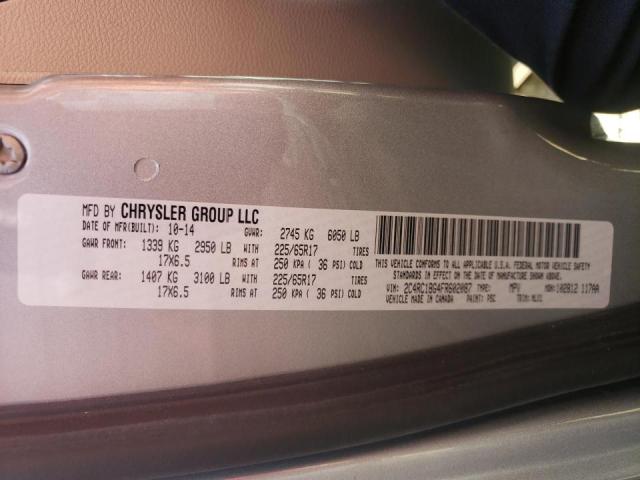 Photo 10 from auction – 2015 CHRYSLER TOWN & COU with VIN 2C4RC1BG4FR602087