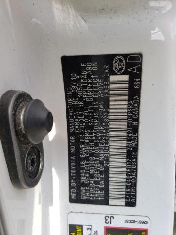 Photo 10 from auction – 2010 TOYOTA TOYOTA with VIN 2T1BU4EE4AC458270