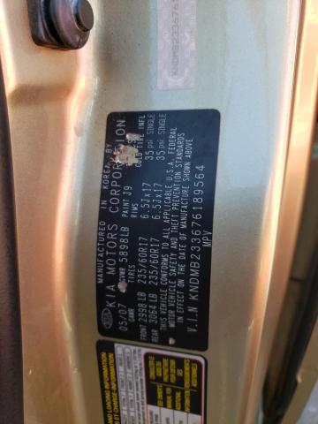 Photo 10 from auction – 2007 KIA SEDONA EX with VIN KNDMB233676189564