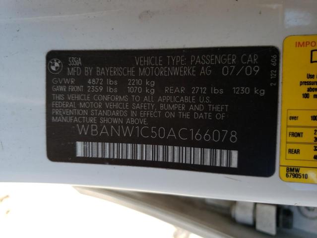 Photo 10 from auction – 2010 BMW 535 I with VIN WBANW1C50AC166078