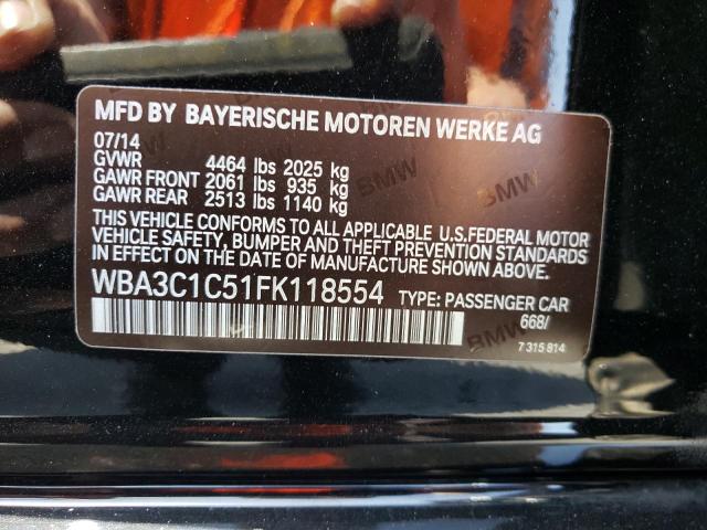 Photo 10 from auction – 2015 BMW 328 I SULE with VIN WBA3C1C51FK118554