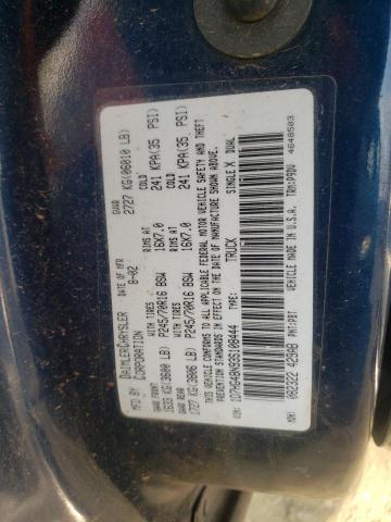 Photo 10 from auction – 2003 DODGE DAKOTA SLT with VIN 1D7HG48N93S108444