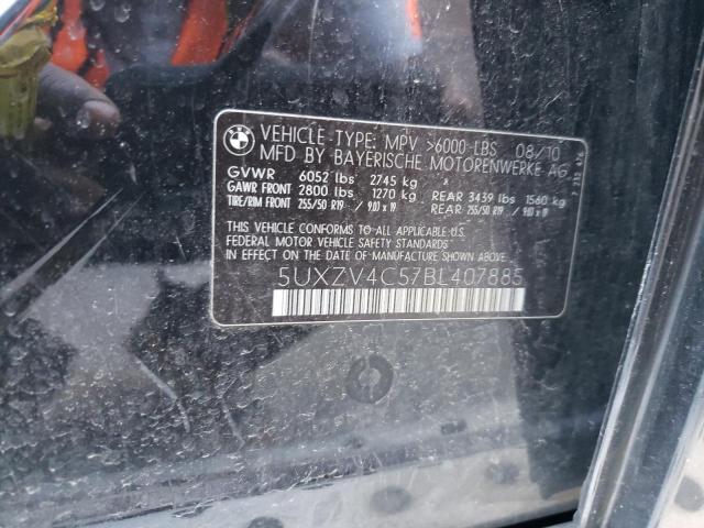 Photo 10 from auction – 2011 BMW X5 XDRIVE3 with VIN 5UXZV4C57BL407885