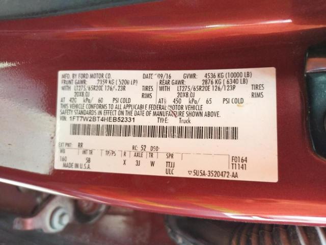 Photo 10 from auction – 2017 FORD F250 SUPER with VIN 1FT7W2BT4HEB52331