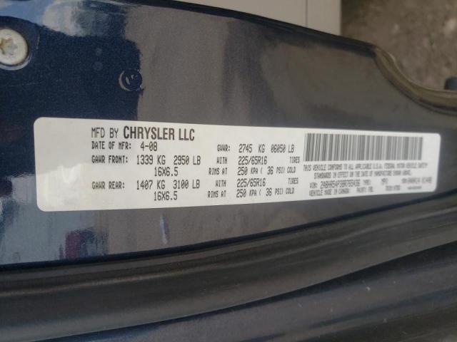 Photo 10 from auction – 2008 CHRYSLER TOWN & COU with VIN 2A8HR54P38R765436