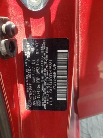 Photo 10 from auction – 2015 HYUNDAI ACCENT GLS with VIN KMHCT4AE0FU925381