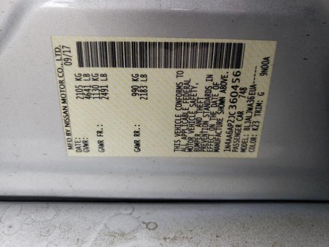 Photo 10 from auction – 2018 NISSAN MAXIMA 3.5 with VIN 1N4AA6AP2JC360456