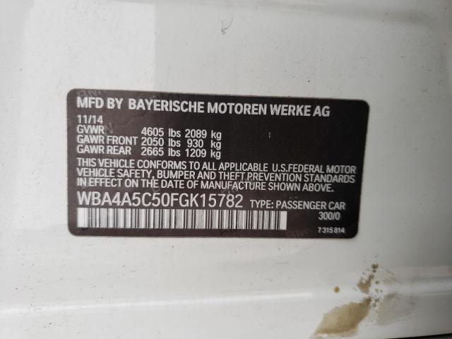 Photo 10 from auction – 2015 BMW 428 I GRAN with VIN WBA4A5C50FGK15782