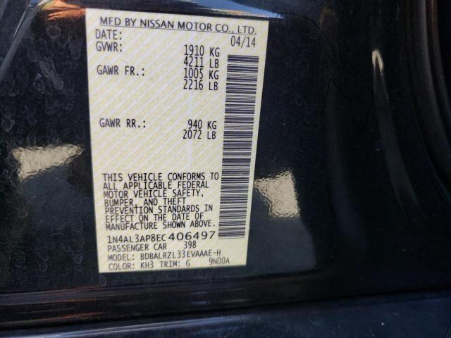 Photo 10 from auction – 2014 NISSAN ALTIMA 2.5 with VIN 1N4AL3AP8EC406497