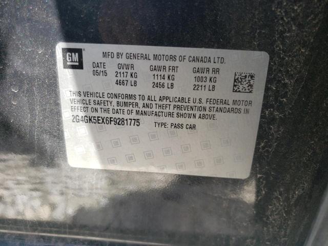 Photo 10 from auction – 2015 BUICK REGAL with VIN 2G4GK5EX6F9281775