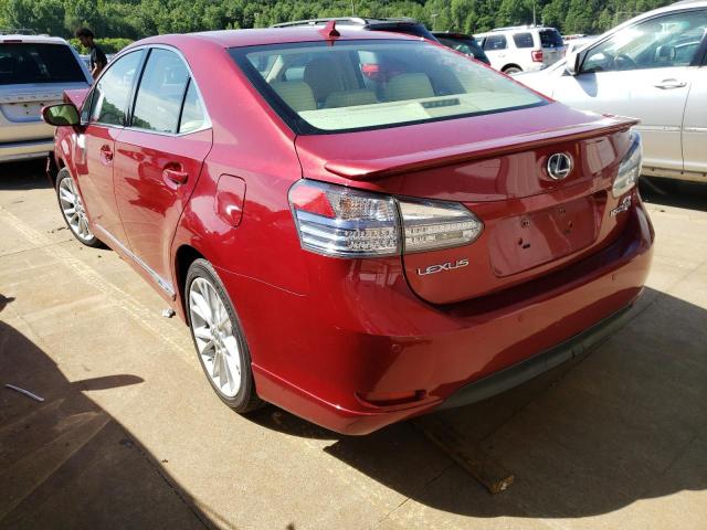 Photo 3 from auction – 2010 LEXUS HS 250H with VIN JTHBB1BA0A2009784