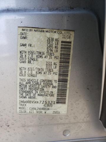 Photo 10 from auction – 2019 NISSAN FRONTIER S with VIN 1N6AD0EV5KN725321