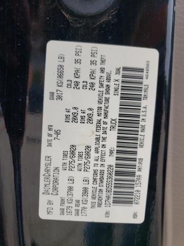 Photo 10 from auction – 2005 DODGE RAM 1500 S with VIN 1D7HA18D55S360220
