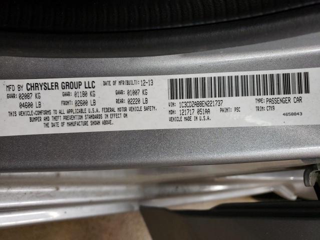 Photo 10 from auction – 2014 DODGE AVENGER SE with VIN 1C3CDZAB8EN221737