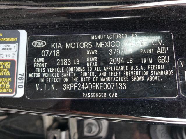 Photo 10 from auction – 2019 KIA FORTE FE with VIN 3KPF24AD9KE007133