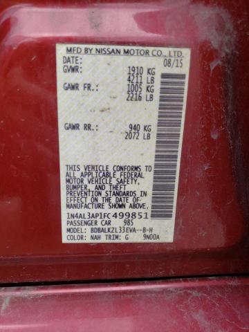 Photo 10 from auction – 2015 NISSAN ALTIMA 2.5 with VIN 1N4AL3AP1FC499851