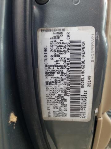 Photo 10 from auction – 2002 TOYOTA AVALON XL with VIN 4T1BF28B82U247010