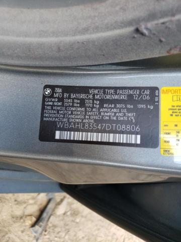 Photo 10 from auction – 2007 BMW 750 with VIN WBAHL83547DT08806