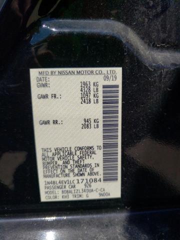Photo 10 from auction – 2020 NISSAN ALTIMA SL with VIN 1N4BL4EV1LC171084