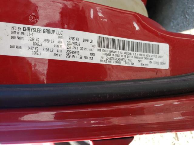 Photo 10 from auction – 2012 DODGE GRAND CARA with VIN 2C4RDGCG0CR209682
