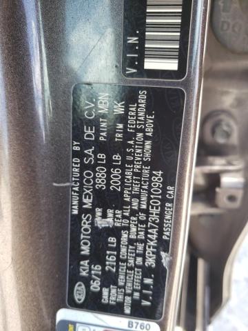 Photo 10 from auction – 2017 KIA FORTE LX with VIN 3KPFK4A73HE010984
